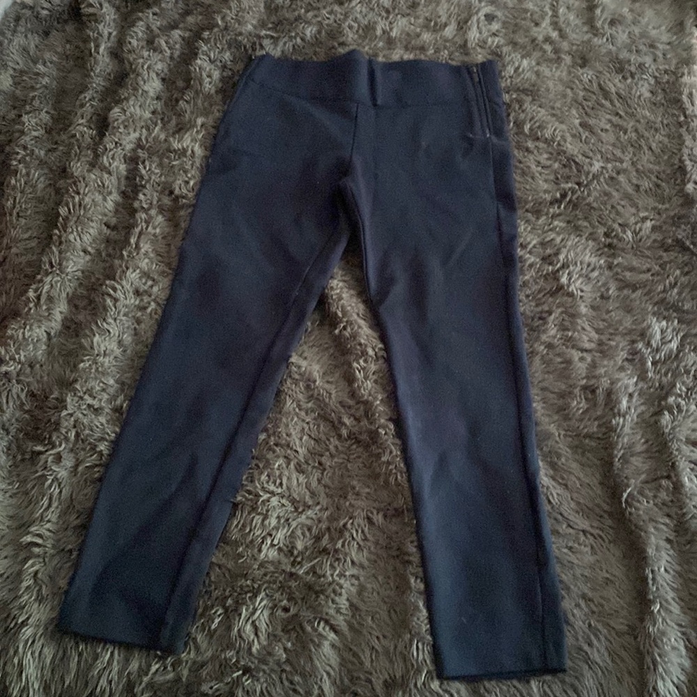 Zara navy XL cropped pants